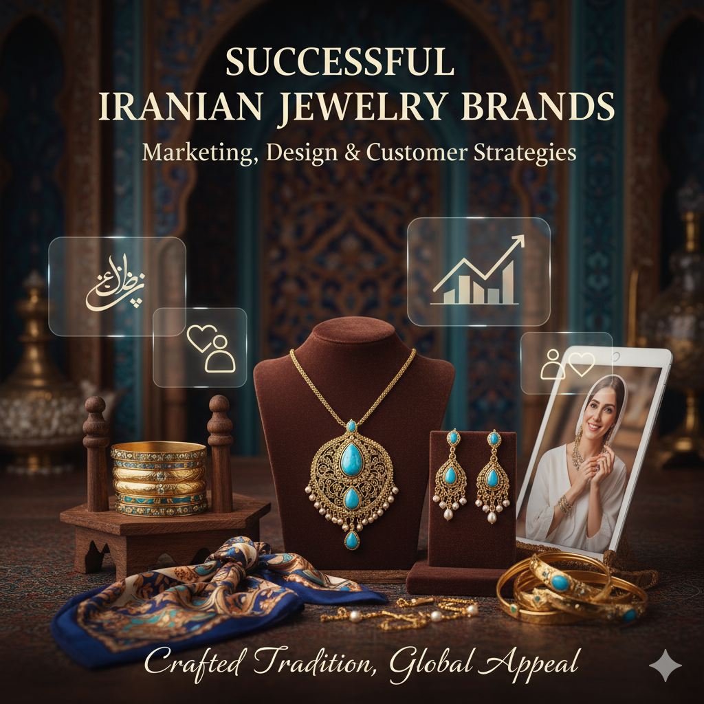 داستان برندهای موفق جواهرسازی ایران: تحلیل استراتژی‌های بازاریابی، طراحی و مشتری‌مداری