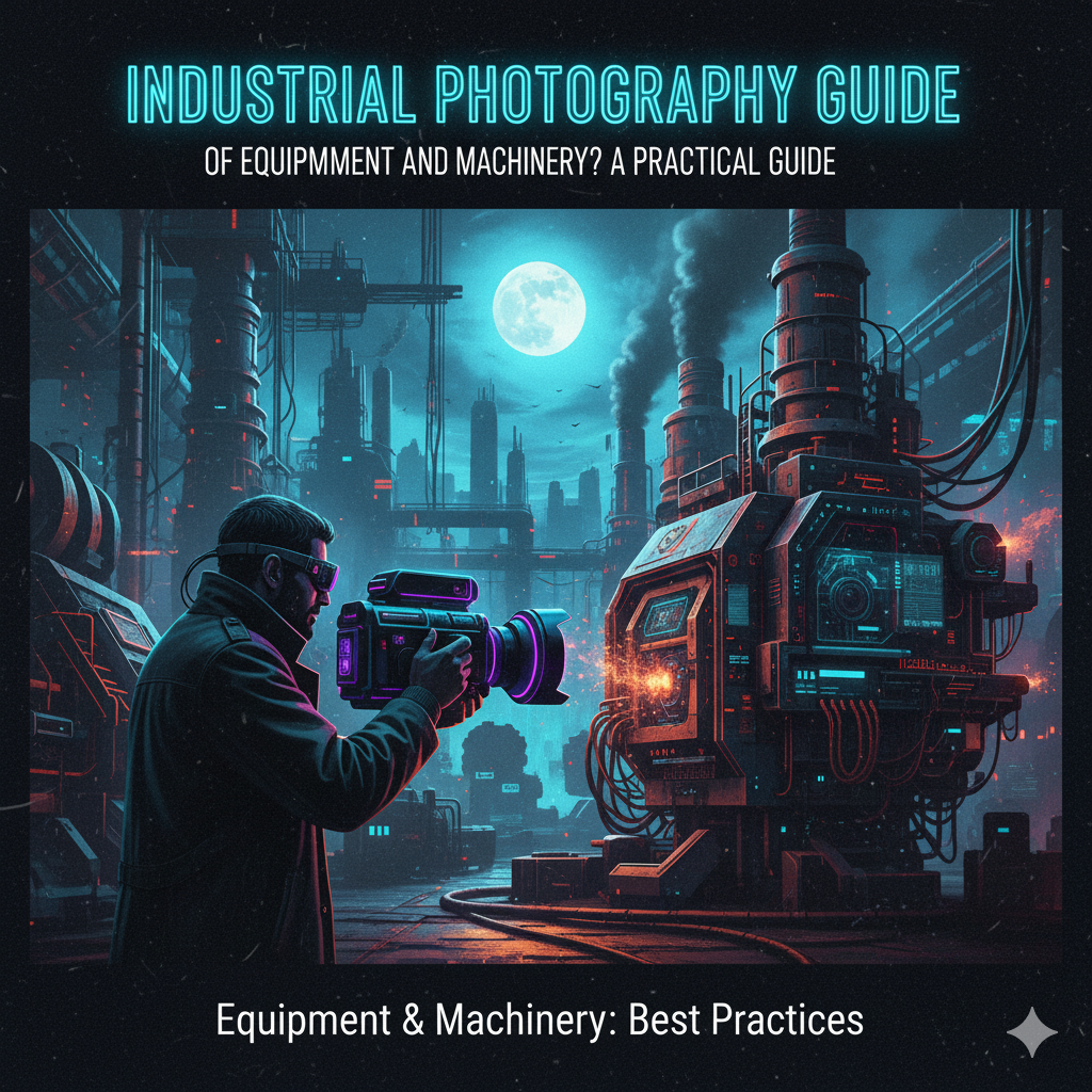 چگونه عکس صنعتی از تجهیزات و ماشین‌آلات بگیریم؟ راهنمای عملی