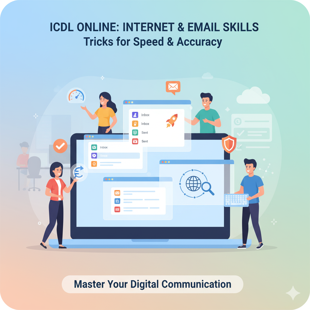 مهارت اینترنت و ایمیل در ICDL: ترفندهایی برای سرعت و دقت بیشتر