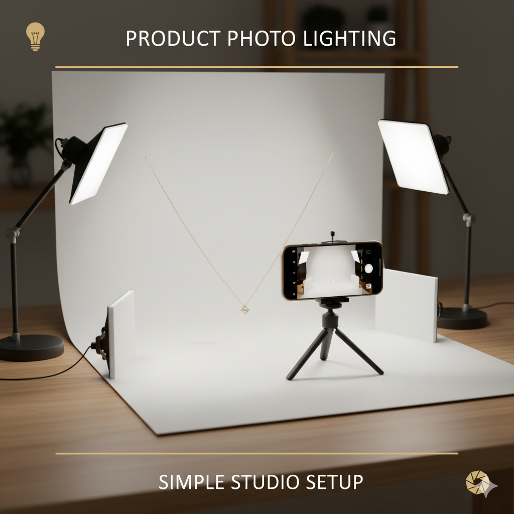 نورپردازی استودیویی ساده برای عکاسی تبلیغاتی از محصولات کوچک
