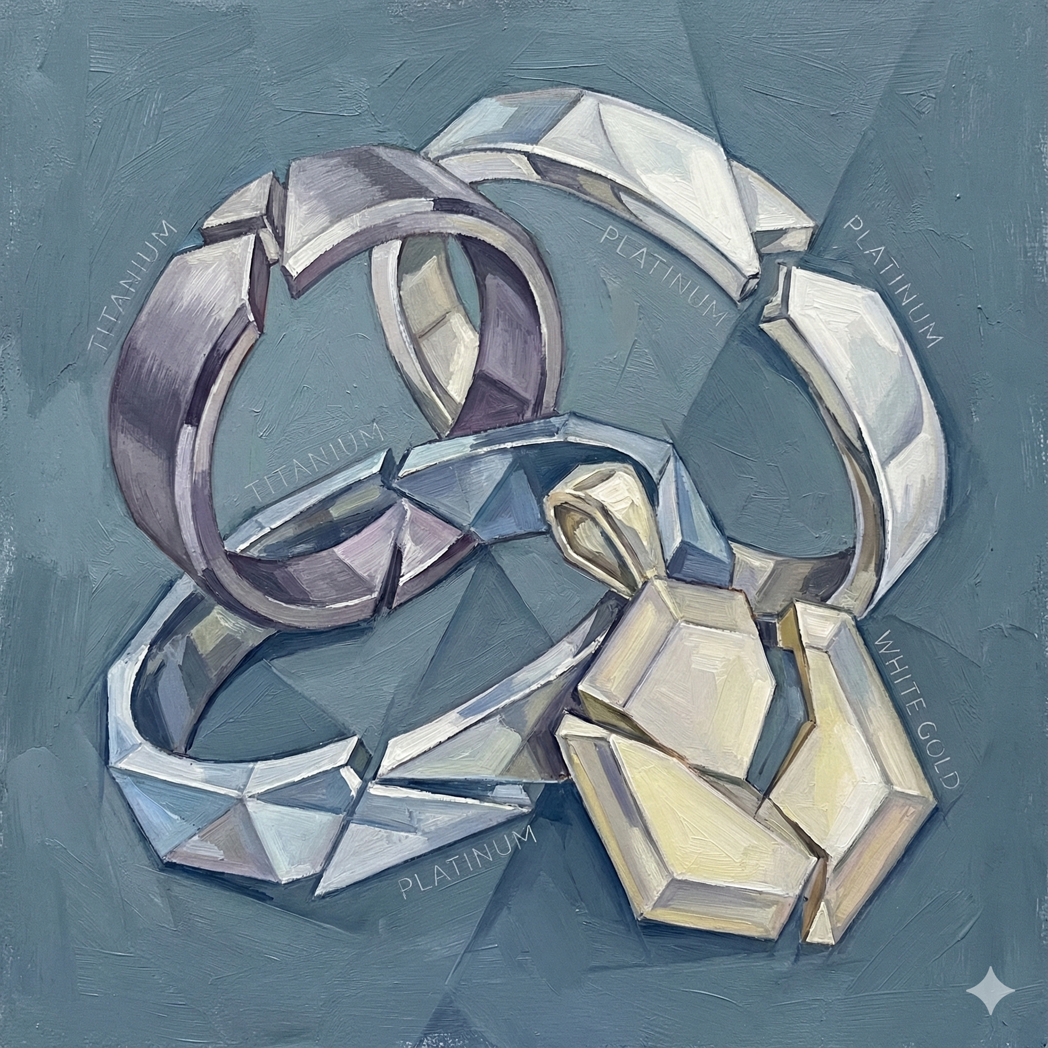 مواد جدید در جواهرسازی: تیتانیوم، پلاتین، طلا سفید